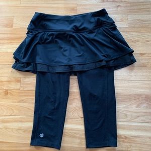 Athleta yoga capris with built in skirt.